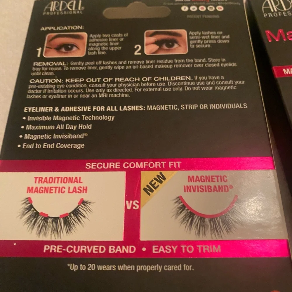 2- packs NEW Ardell Magnetic Megahold Liner & Lash Set - Picture 4 of 4